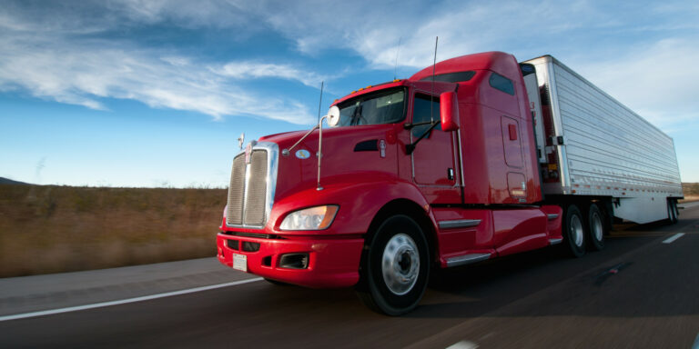 Truck on Highway.
